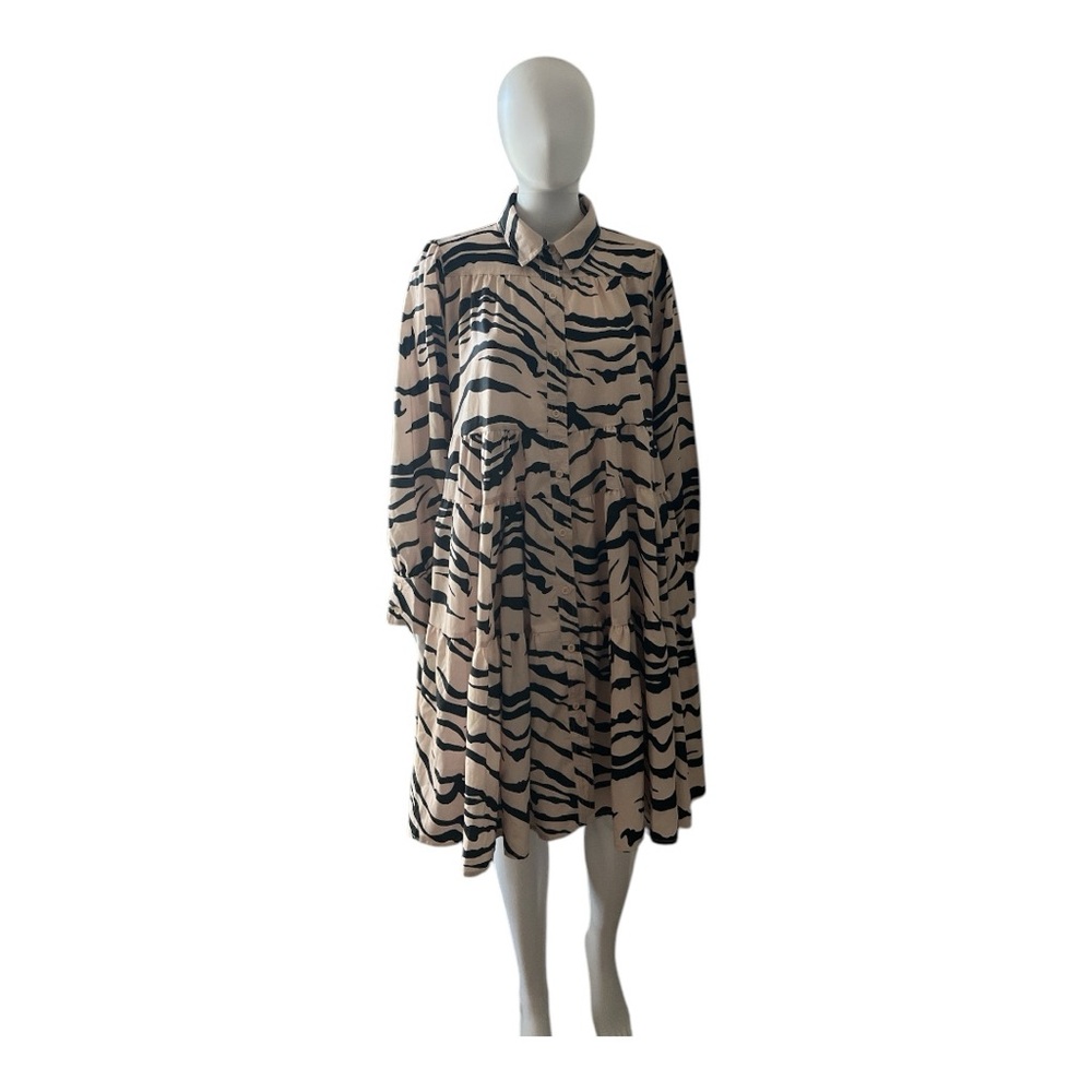 Callimoda Zebra Print Dress Size M